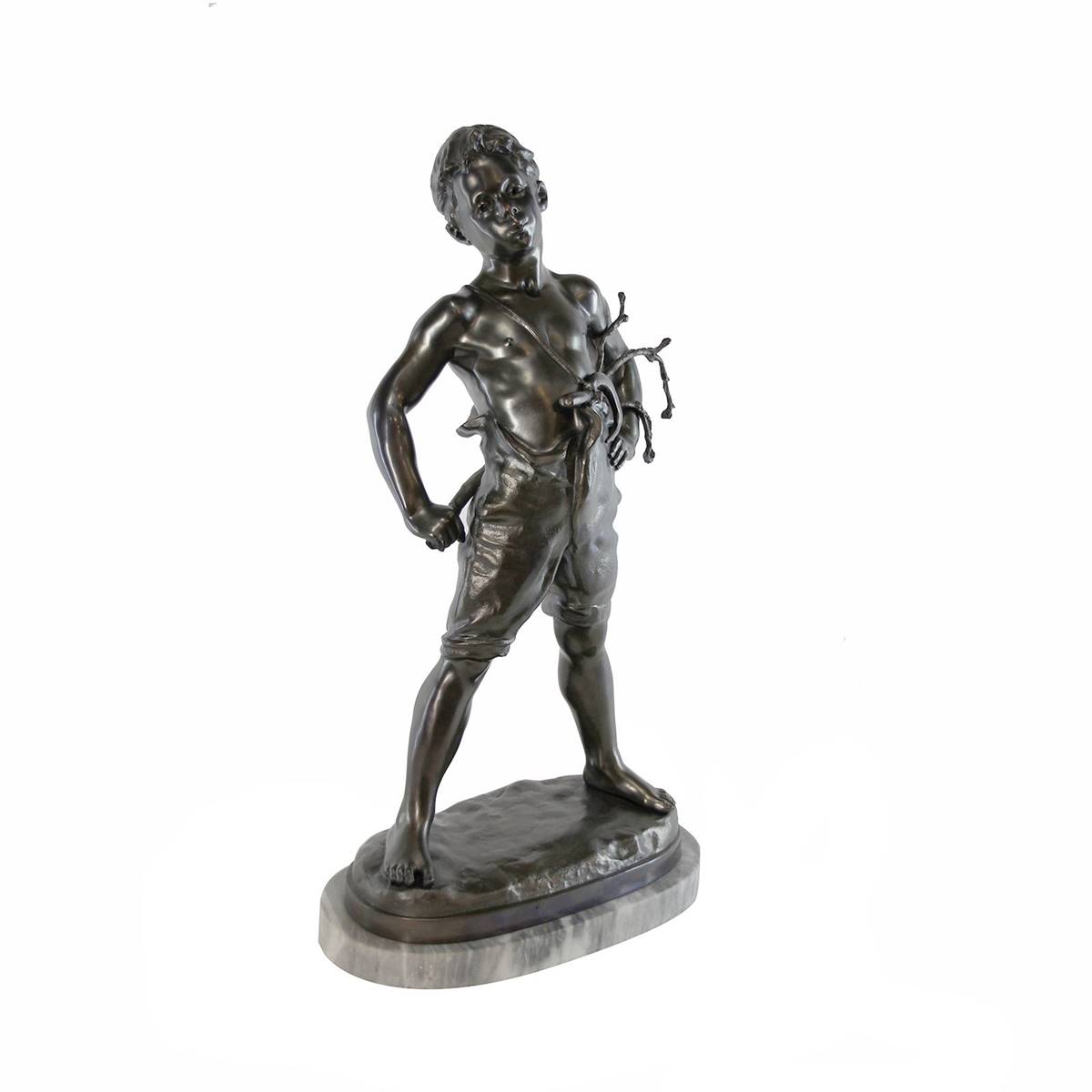 Antiqium Ürün  BRONZ ÇOCUK HEYKELİ