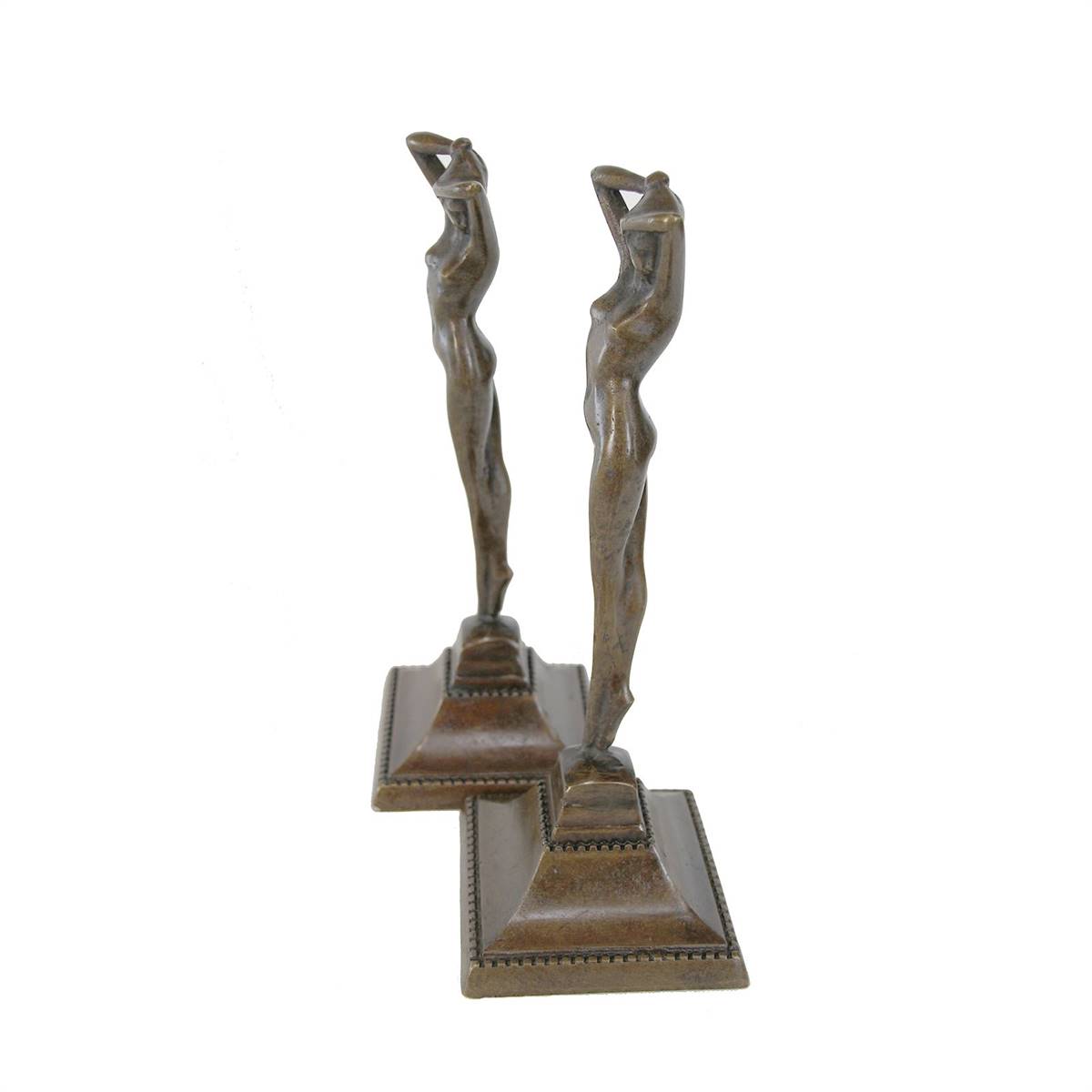 Antiqium Ürün  BRONZ İKİZ KADIN HEYKEL