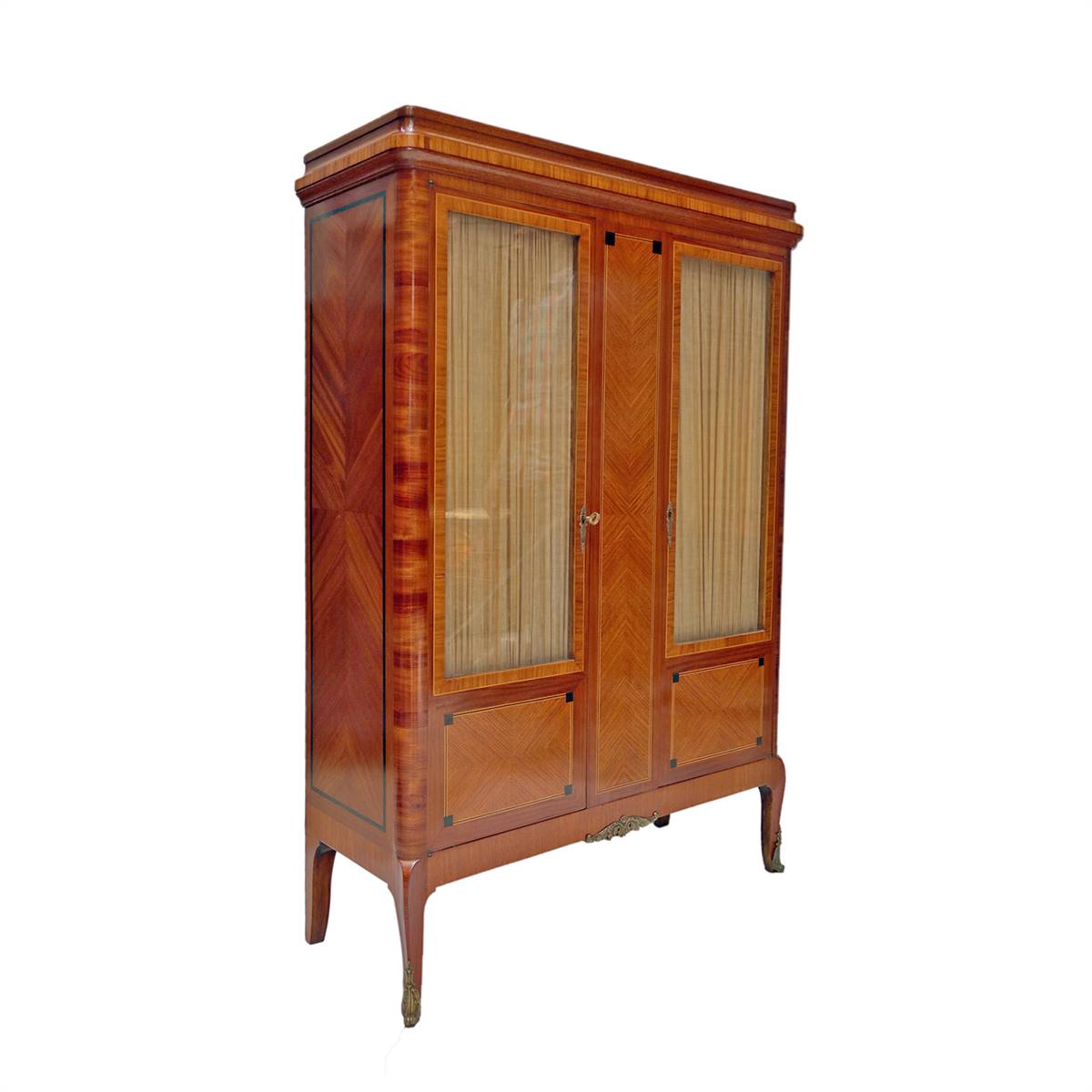 Antiqium Ürün  FRANSIZ PERDELİ KINGWOOD KİTAPLIK